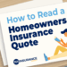 How To Read A Homeowners Insurance Quote